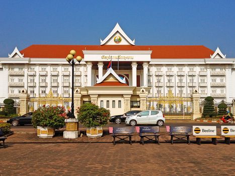 Vientiane, Laos - December10, 2013 : Government's Office Vientia