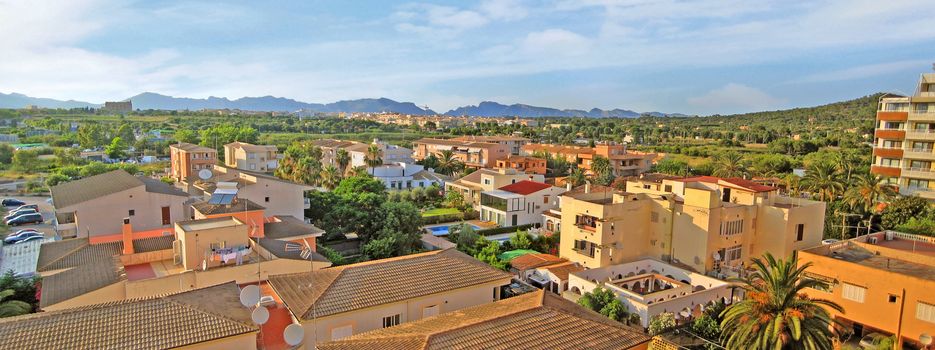 Alcudia, Majorca - panorama view over roofs
