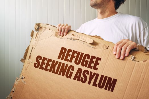 Refugee seeking asylum in foreign country