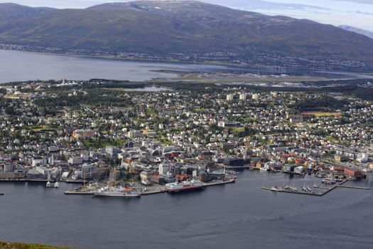 Fjelleisen i Tromso med utsikt