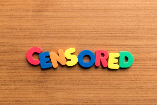 censored colorful word