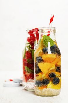 Detox fruit infused flavored water