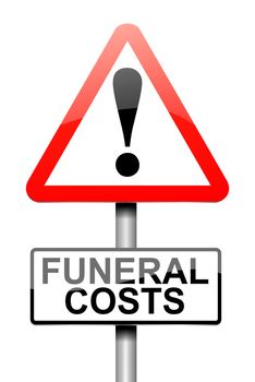 Funeral costs concept.
