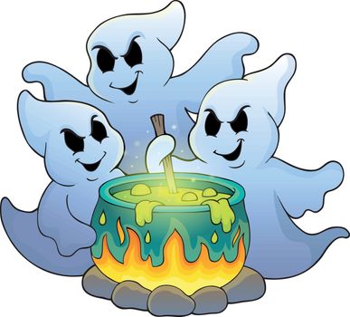 Ghosts stirring potion theme image 1