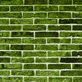 Green Bricks Background