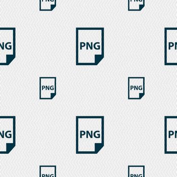 PNG Icon sign. Seamless pattern with geometric texture. Vector
