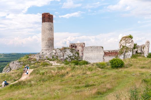 Castle ruins in Olsztyn