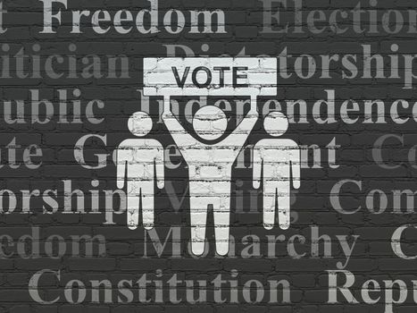 Political concept: Election Campaign on wall background