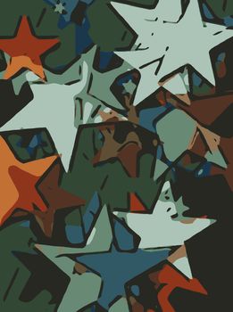 Abstract background full of stars for design and print.