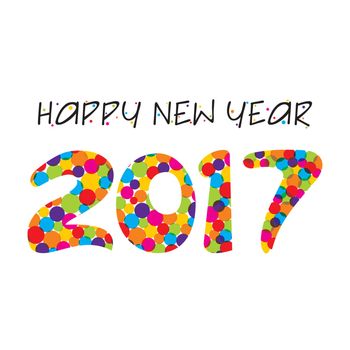 Creative New Year Greeting for 2017