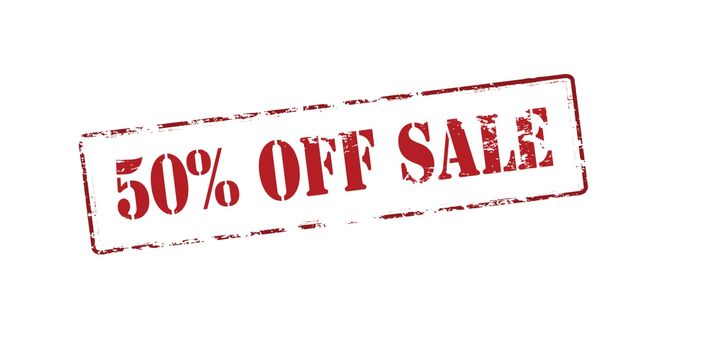Fifty percent off sale