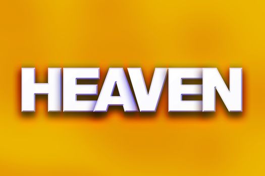 Heaven Concept Colorful Word Art