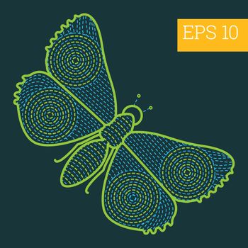 insect outline vector