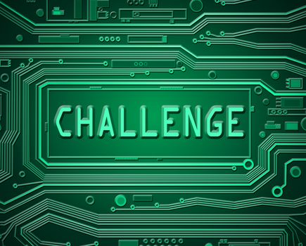 Technology challenge concept.