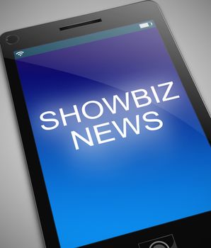Showbiz news concept.