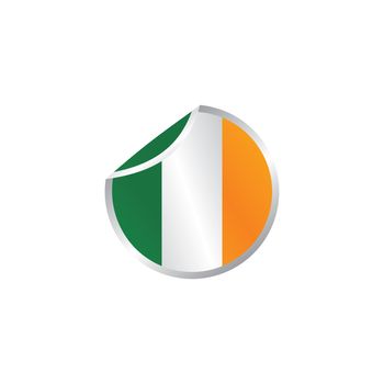 glossy theme ireland national flag
