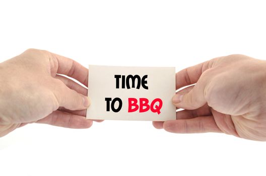 Time to bbq text concept