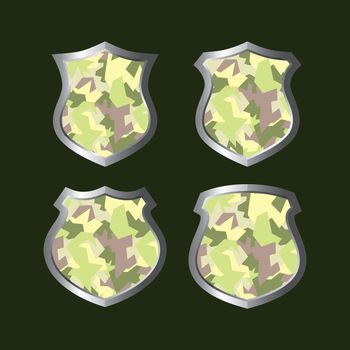 army camouflage shield