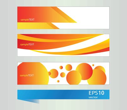Set of banners with vector  elements