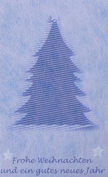 Abstract christmas tree, christmas card
