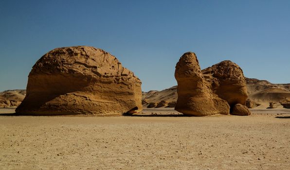 Nature sculpture in Wadi Al-Hitan aka Whales Valley, Egypt
