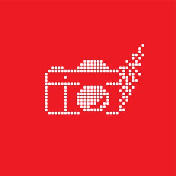 pixel photography theme logotype