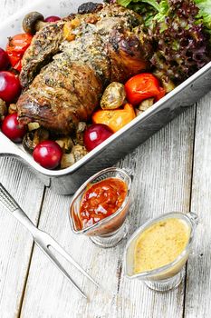 Meatloaf with stuffing