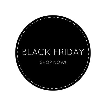 BLACK FRIDAY Exclusive button for Shop / Call to action Sign BLACK