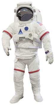 astronaut isolated white background