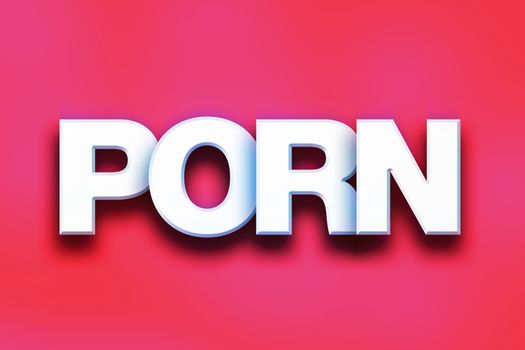 Porn Concept Colorful Word Art