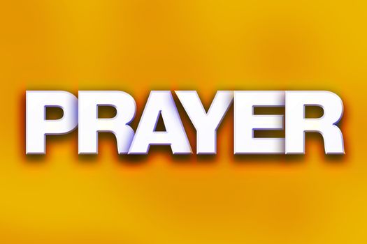 Prayer Concept Colorful Word Art