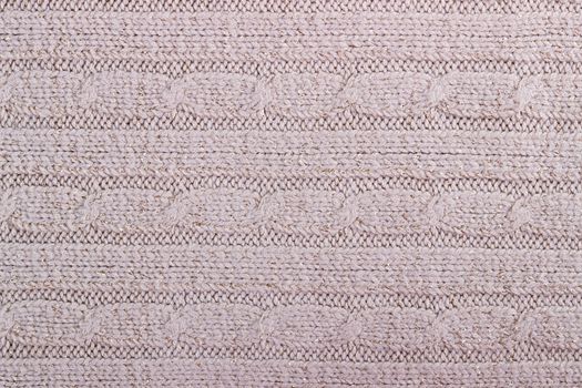 Texture of knitted woolen fabric