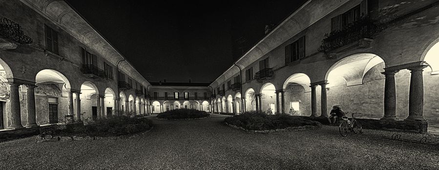 Ancient courtyard in Varese