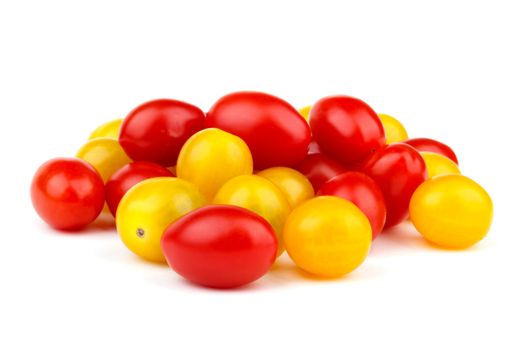 Yellow and red tomato cherry