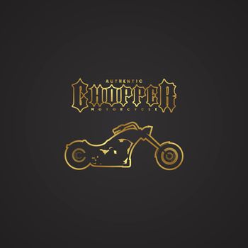 chopper motorcycle logotype