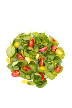 Spinach tomato cherry salad