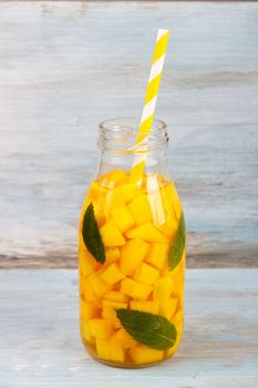 Detox fruit infused water.