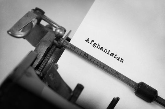 Old typewriter - Afghanistan