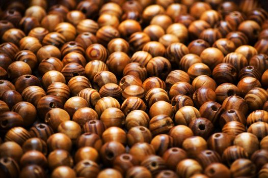 Wooden beads background