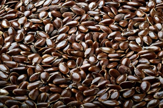 Flax seeds. Background