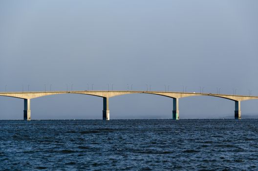 Detail of the Oland Bridge in Sweden