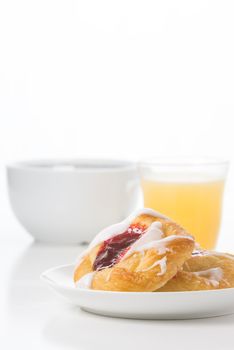 Raspberry Danish Breakfast Portrait