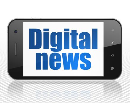 News concept: Smartphone with Digital News on display