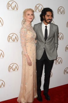 Nicole Kidman, Dev Patel
at the 2017 Producers Guild Awards, Beverly Hilton Hotel, Beverly Hills, CA 01-28-17/ImageCollect
