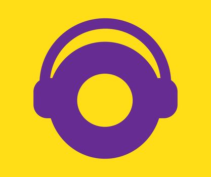 Purple Headset Icon