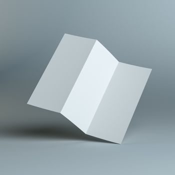 Blank three fold template paper