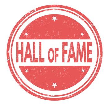 Hall of fame sign or stamp