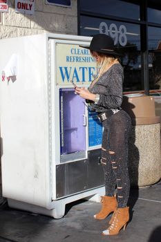 Nadeea Volianova
the Russian Pop Star is spotted wearing a see-thru outfit to a convenience store, Calabasas, CA 02-21-17/ImageCollect
