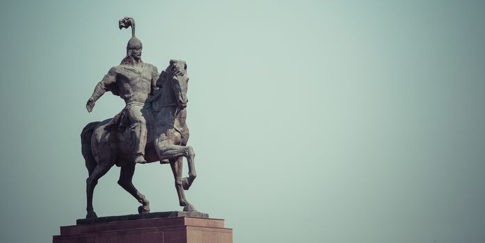 Monument Epic of Manas on Ala-Too Square. Bishkek 