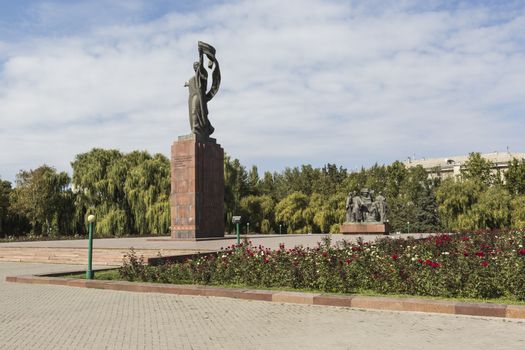 Monument to the Fighters of the Revolution.Kyrgyzstan.